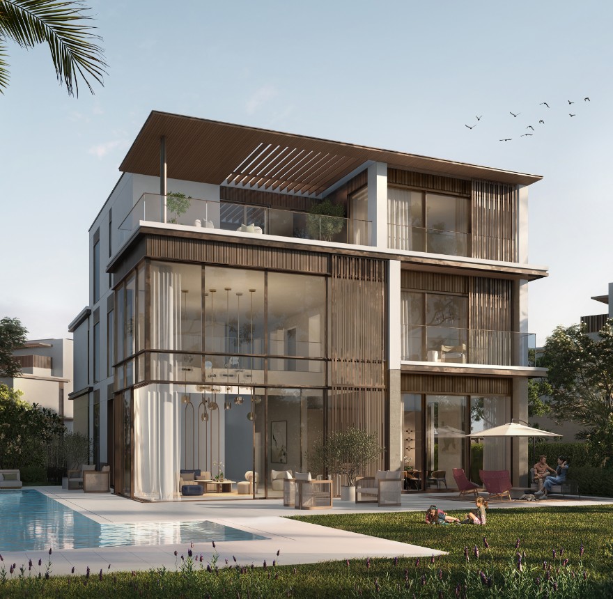 Aerial view of Nad Al Sheba Gardens