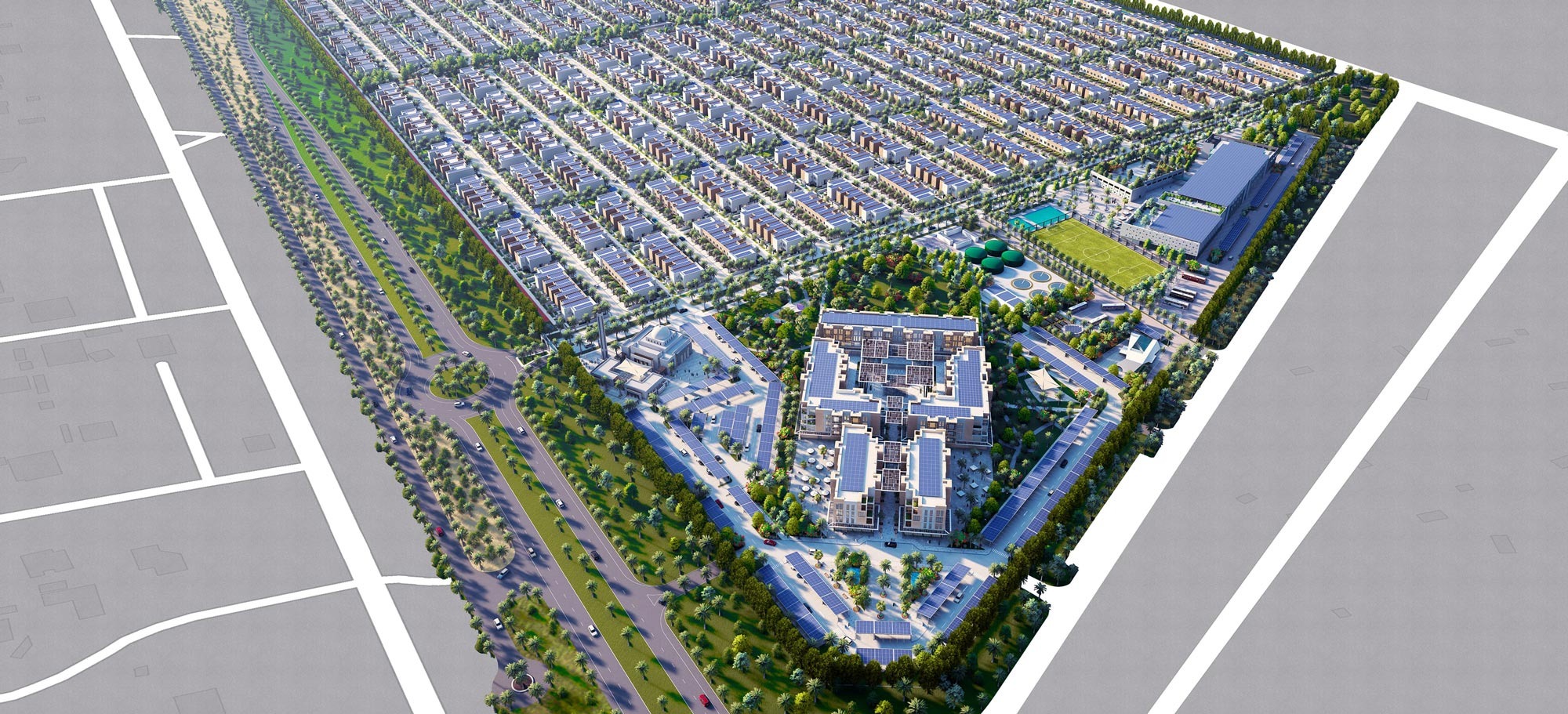 Sharjah Sustainable City – Master Plan Aerial View